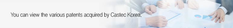 You can view the various patents acquired by Castec Korea.